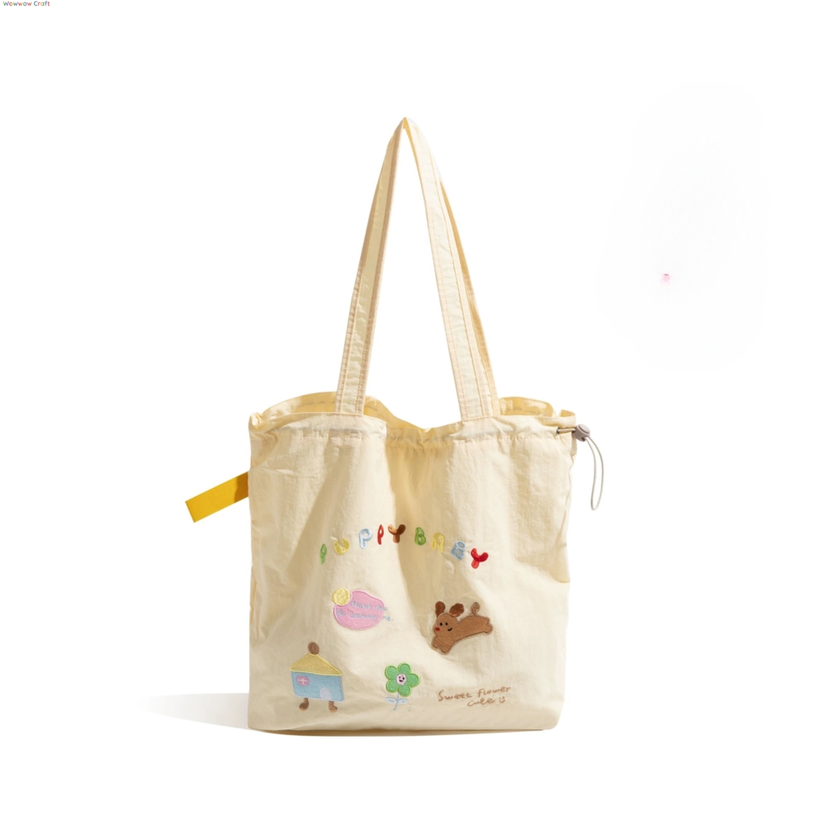 Shoulder Bags,Totes,Cute Puppy Cartoon Embroidery Shoulder Bag - Large Capacity Handbag